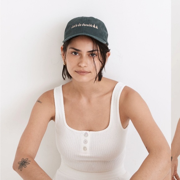 Madewell Ribbed Crop Tops tan XS white S - Picture 3 of 10